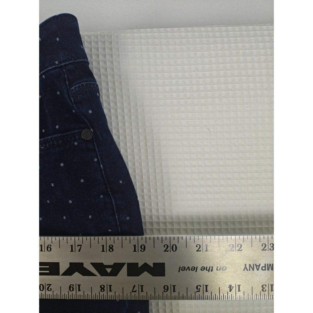 Talbots Curvy Fit Women's Polka Dot Straight Leg Jeans Size 12 - Picture 10 of 12